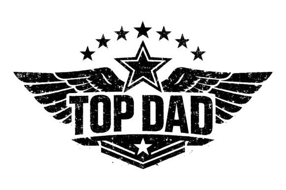 Download Top Dad Wings Star Grunge Military SVG - Dad Collection
