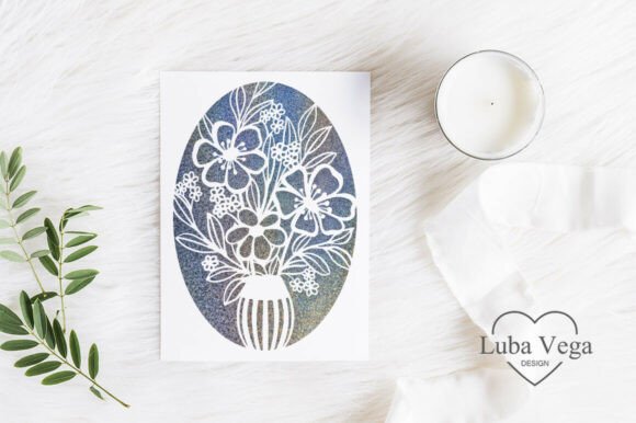 Download Flowers Cards for Silhouette Cricut SVG - Flower Collection