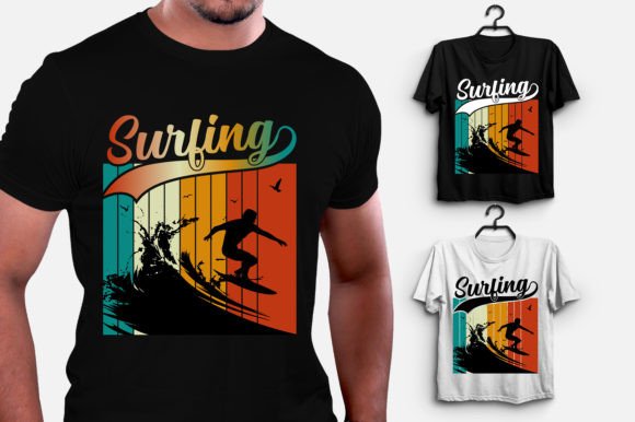 Download Surfing T-Shirt Design - Premium Bundle