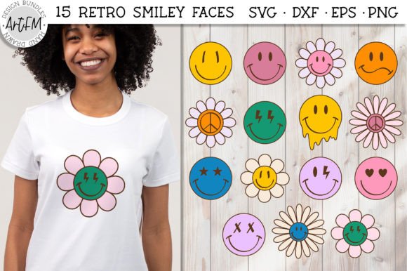 Download Smiley Face Hippie Flowers Illustrations - Flower Collection