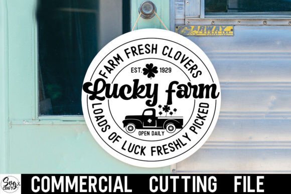 Download Farm Fresh Clovers Round Sign SVG File - Farm fresh Collection