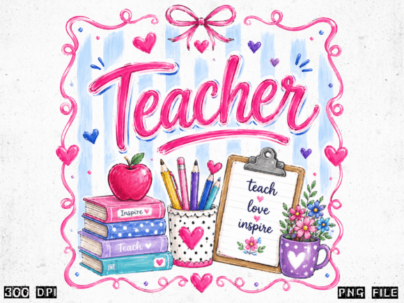 Download Cute Teacher PNG | Teacher Life Sublimat - Teacher png Collection
