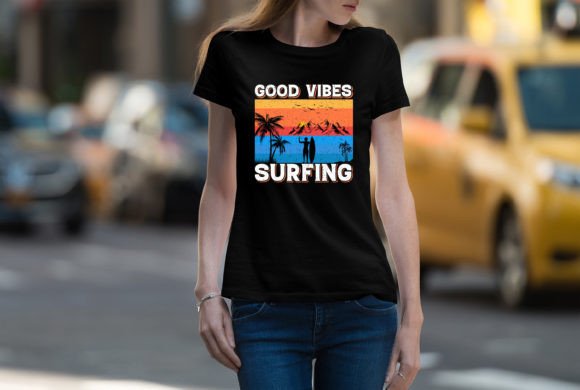 Download Surfing T-shirt Design - Premium Resources