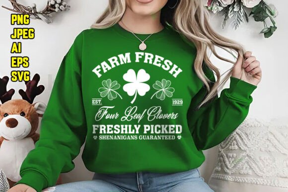 Download Farm Fresh Four Leaf Clovers T Shirt - Farm fresh Collection