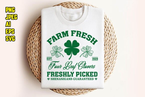 Download Farm Fresh Four Leaf Clovers T Shirt - Farm fresh Collection