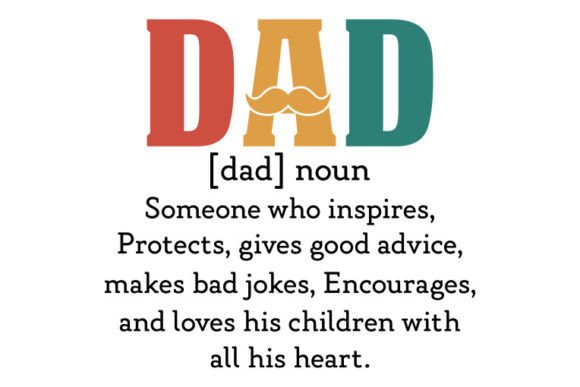Download Father's Day SVG Design,Dad [dad] Noun - Father Collection