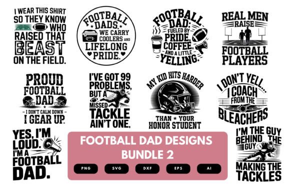 Download Football Dad SVG Bundle - Dad Collection